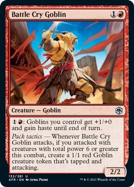 Image for Battle Cry Goblin (Adventures in the Forgotten Realms) (132) - Magic: The Gathering