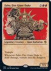 Image for Zalto, Fire Giant Duke (Showcase) (Adventures in the Forgotten Realms) (323) - Magic: The Gathering