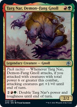 Image for Targ Nar, Demon-Fang Gnoll (Adventures in the Forgotten Realms) (234) - Magic: The Gathering