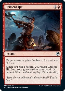 Image for Critical Hit (Adventures in the Forgotten Realms) (137) - Magic: The Gathering