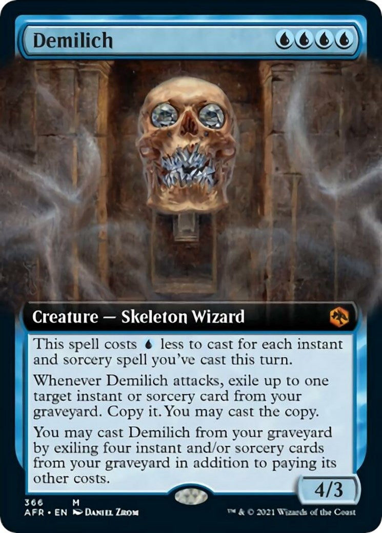 Image for Demilich (Extended Art) (Adventures in the Forgotten Realms) (366) - Magic: The Gathering