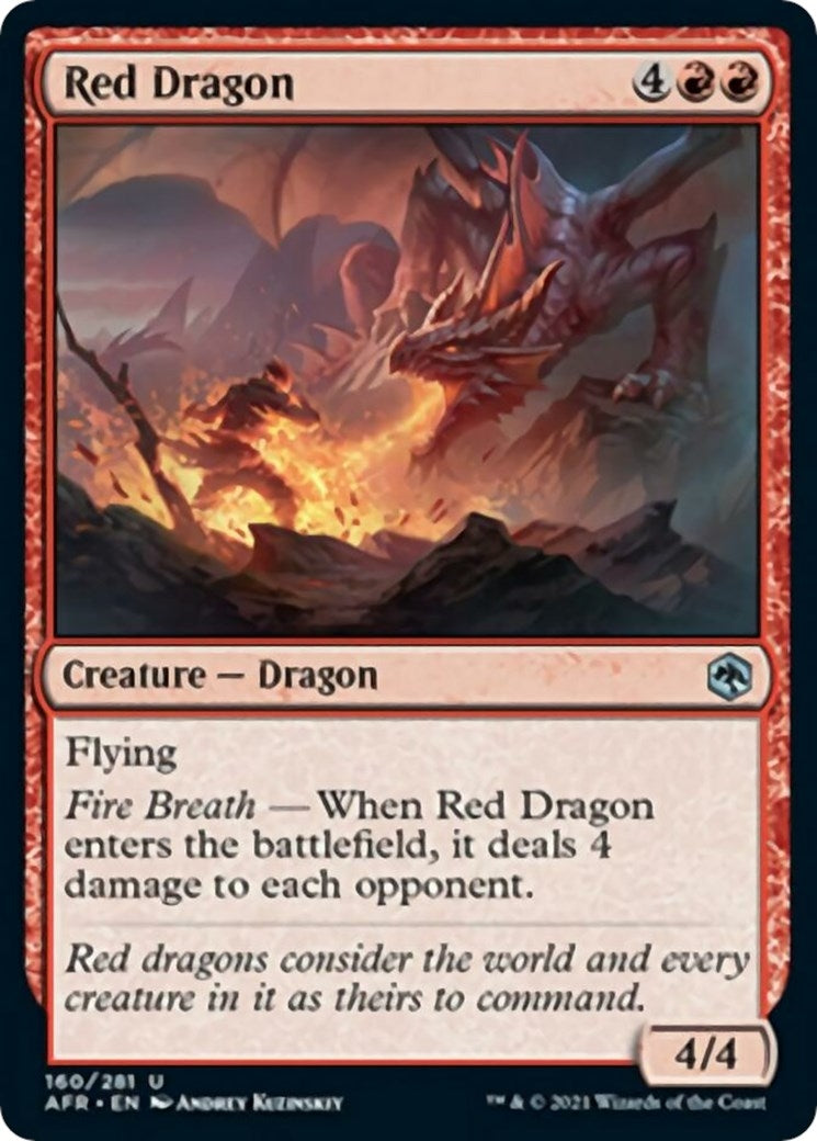 Image for Red Dragon (Adventures in the Forgotten Realms) (160) - Magic: The Gathering