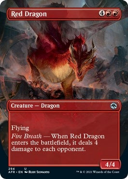Image for Red Dragon (Borderless) (Adventures in the Forgotten Realms) (294) - Magic: The Gathering
