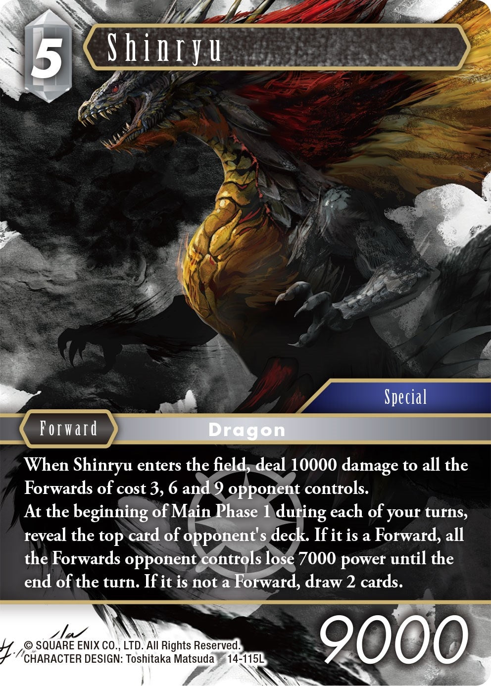 Image for Shinryu (Opus XIV: Crystal Abyss) (14-115L) - Final Fantasy TCG