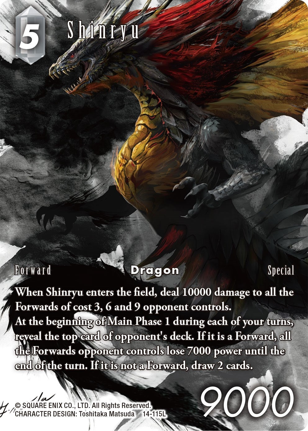 Image for Shinryu (Full Art) (Opus XIV: Crystal Abyss) (14-115L) - Final Fantasy TCG