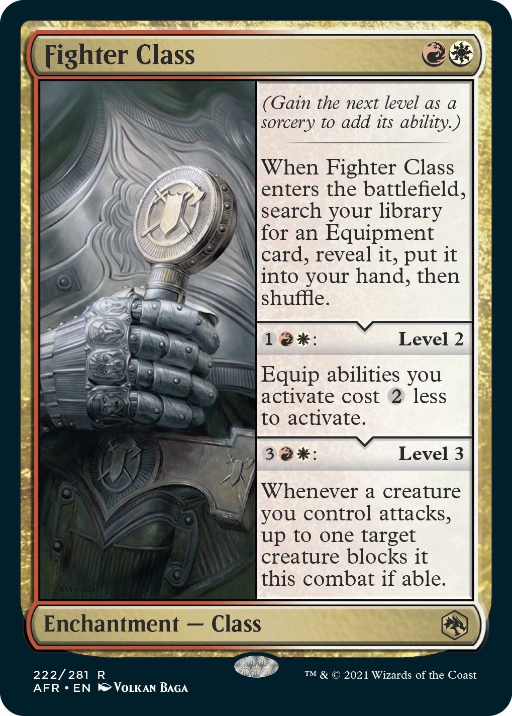 Image for Fighter Class (Adventures in the Forgotten Realms) (222) - Magic: The Gathering