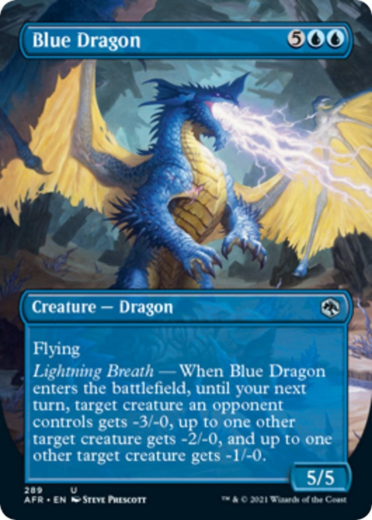 Image for Blue Dragon (Borderless) (Adventures in the Forgotten Realms) (289) - Magic: The Gathering