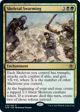 Image for Skeletal Swarming (Adventures in the Forgotten Realms) (232) - Magic: The Gathering