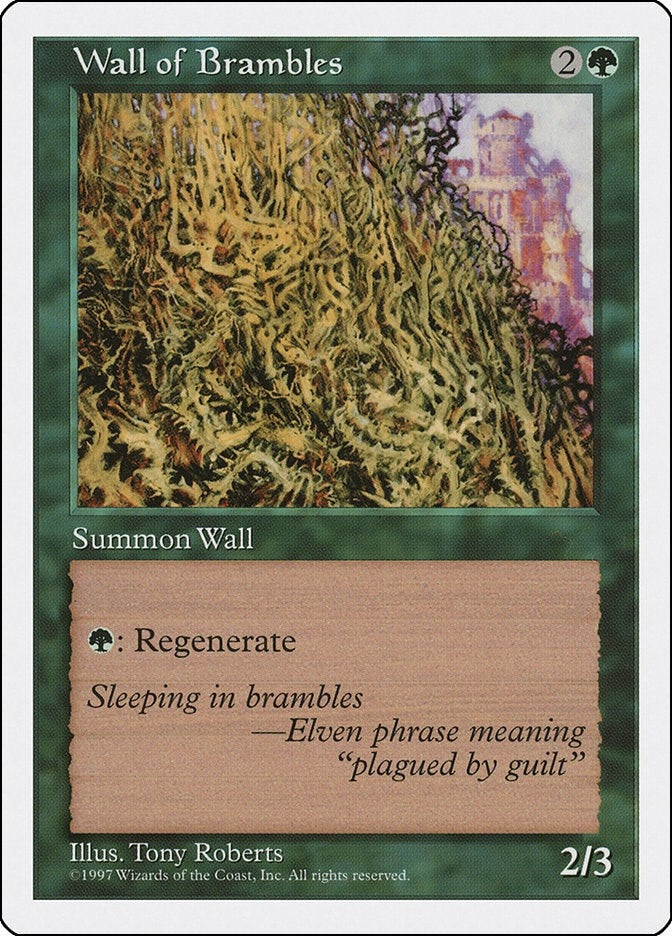 Image for Wall of Brambles (Fifth Edition) - Magic: The Gathering