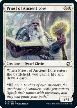 Image for Priest of Ancient Lore (Adventures in the Forgotten Realms) (35) - Magic: The Gathering