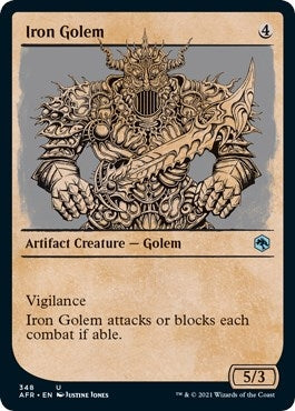 Image for Iron Golem (Showcase) (Adventures in the Forgotten Realms) (348) - Magic: The Gathering