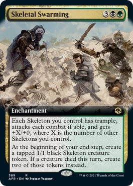 Image for Skeletal Swarming (Extended Art) (Adventures in the Forgotten Realms) (389) - Magic: The Gathering