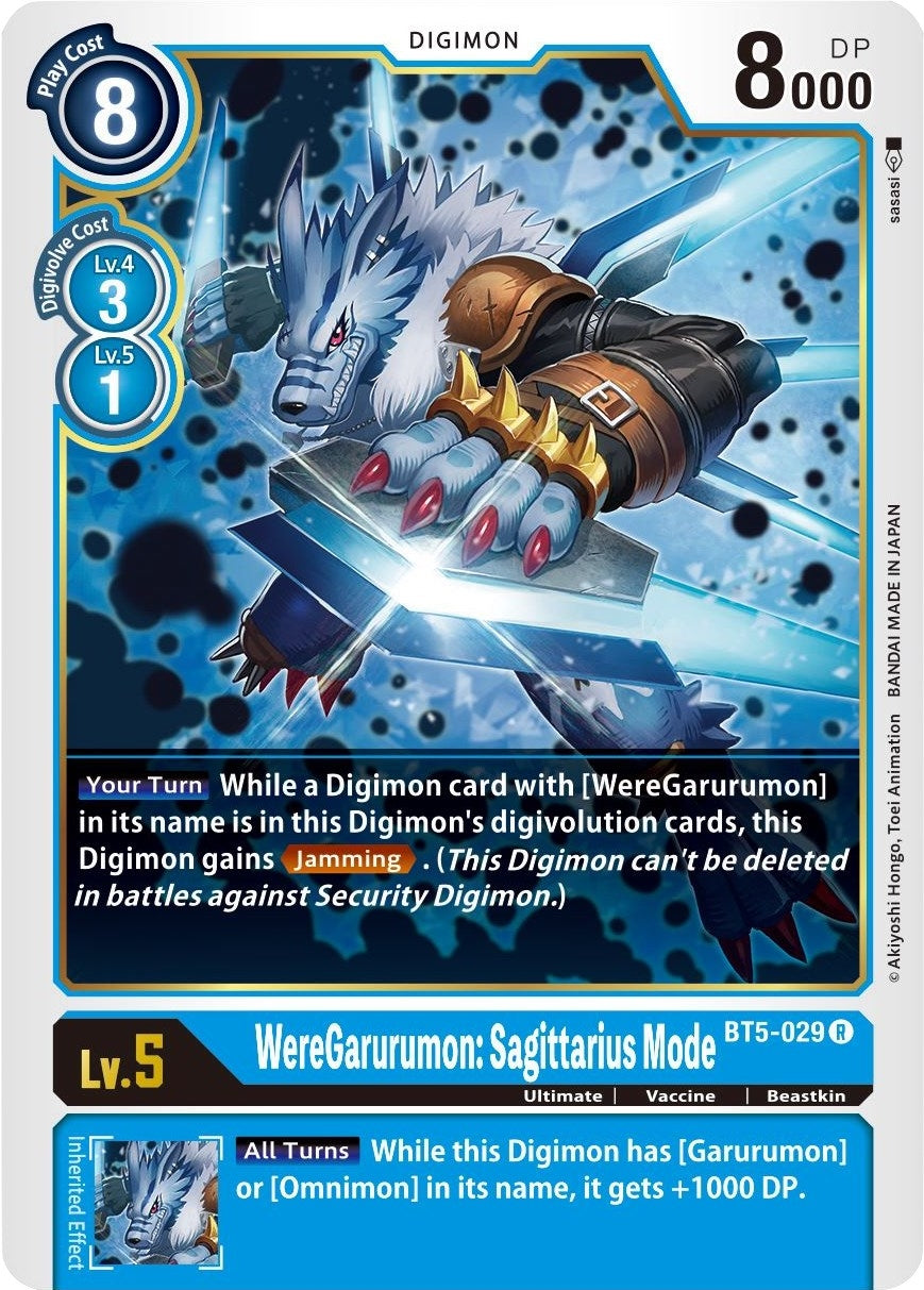 Image for WereGarurumon: Sagittarius Mode (BT05) (5029)