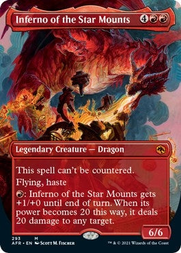 Image for Inferno of the Star Mounts (Borderless) (Adventures in the Forgotten Realms) (293) - Magic: The Gathering