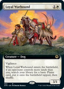 Image for Loyal Warhound (Extended Art) (Adventures in the Forgotten Realms) (363) - Magic: The Gathering