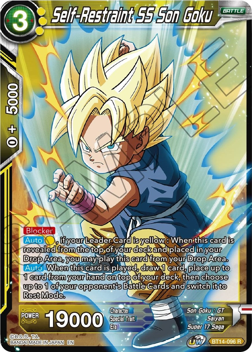 Image for Self-Restraint SS Son Goku (Cross Spirits) (BT14-096) - Dragon Ball Super: Masters