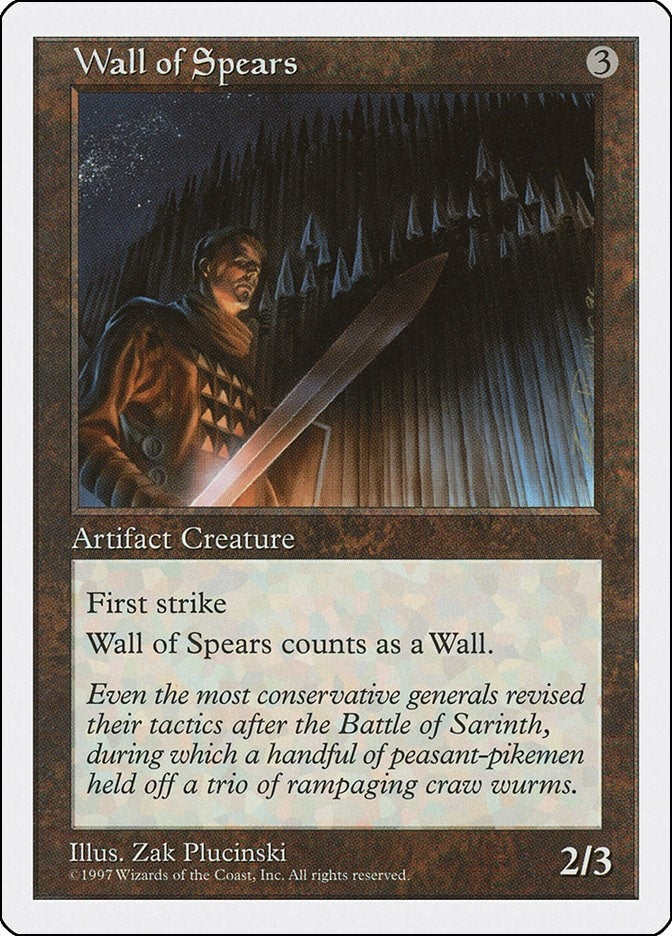 Image for Wall of Spears (Fifth Edition) - Magic: The Gathering