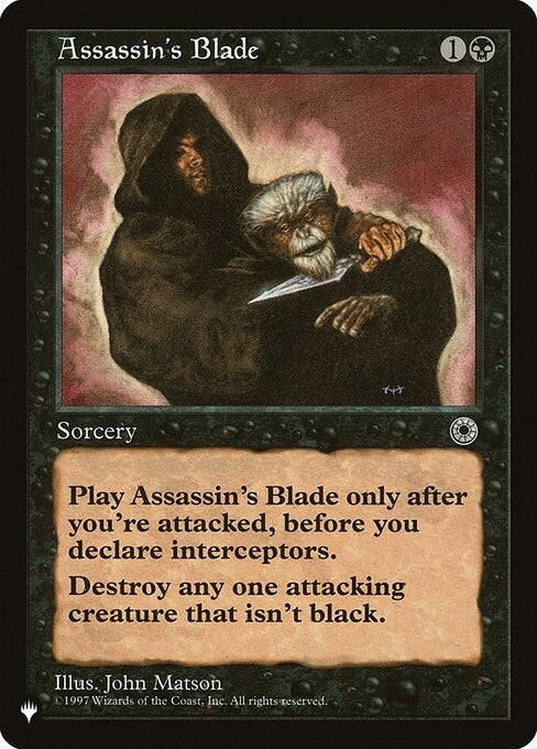 Image for Assassin's Blade (The List Reprints) - Magic: The Gathering