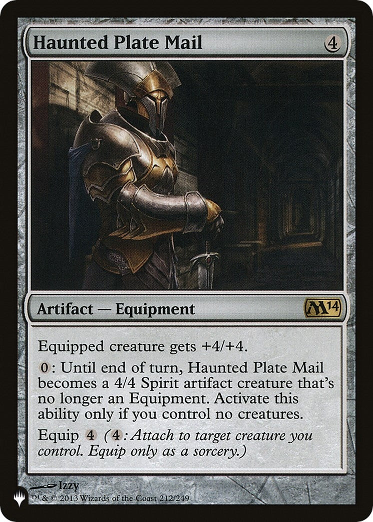 Image for Haunted Plate Mail (The List Reprints) (212/249) - Magic: The Gathering