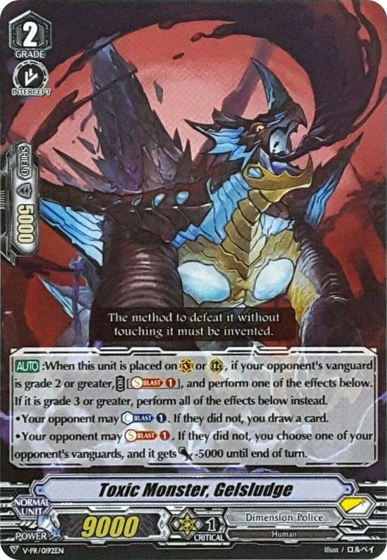 Image for Toxic Monster, Gelsludge (V Promo Cards) (V-PR/0192EN) - Cardfight Vanguard