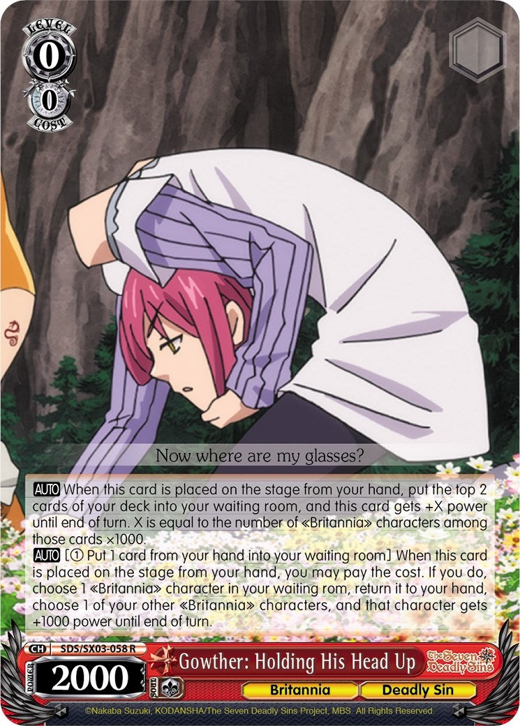 Image for Gowther: Holding His Head Up (The Seven Deadly Sins) (SDS/SX03-058 R) - Weiss Schwarz