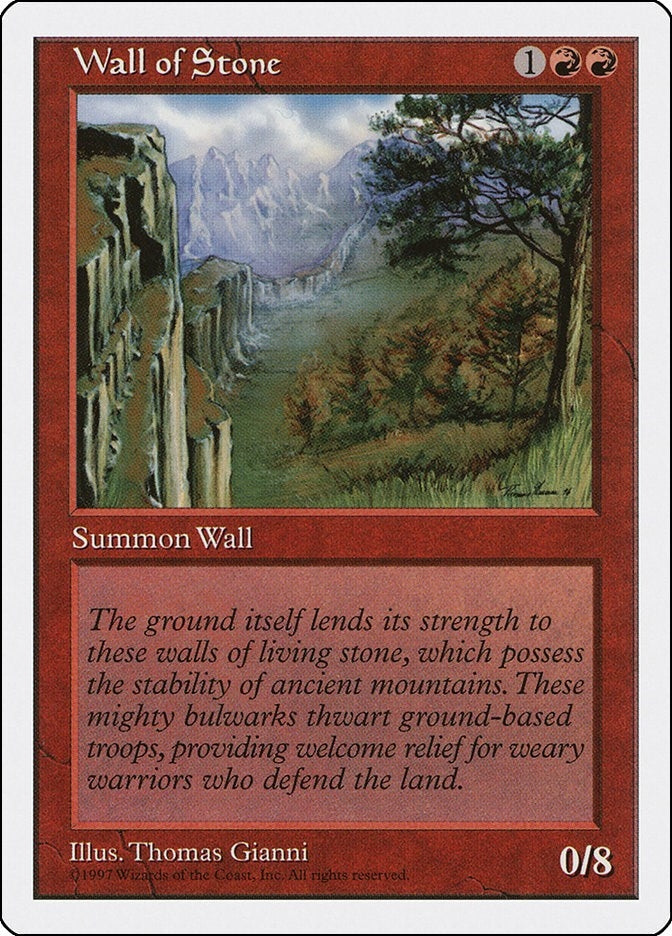 Image for Wall of Stone (Fifth Edition) - Magic: The Gathering