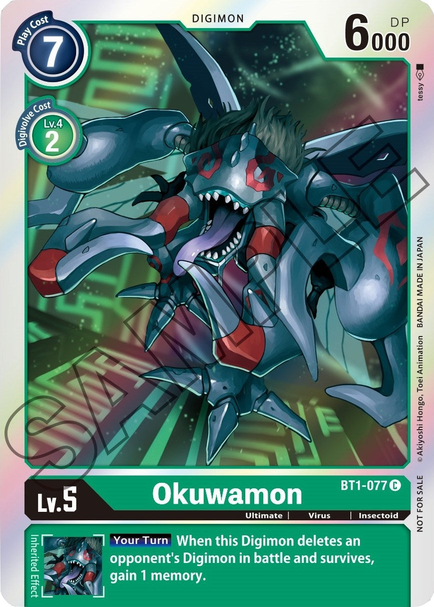 Image for Okuwamon - BT1-077 (Event Pack 1) (BT01-03A) (BT1-077 C) - Digimon Card Game