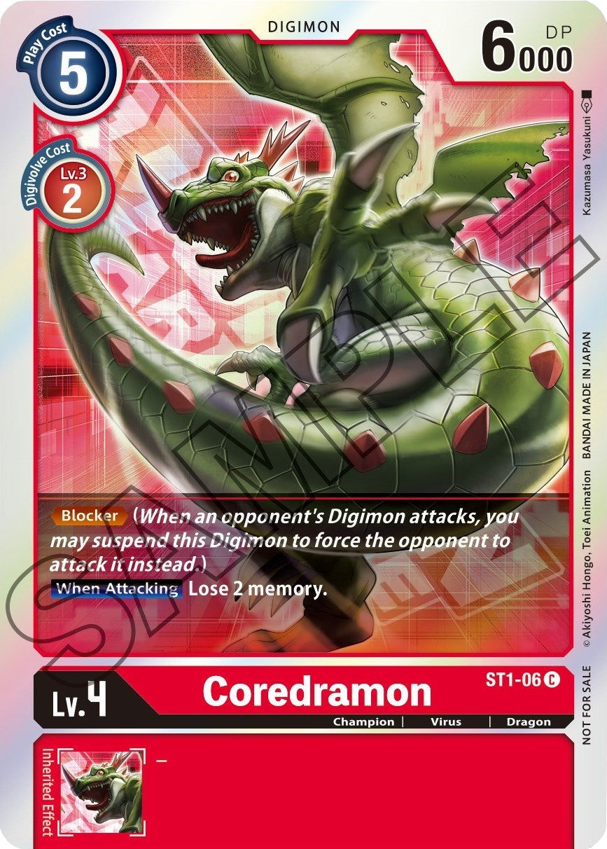 Image for Coredramon (ST1-06 C) [Starter Deck 01: Gaia Red]