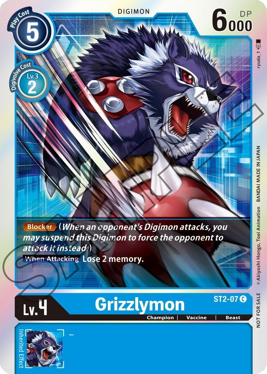 Image for Grizzlymon - ST2-07 (Event Pack 1) (ST-2) (ST2-07 C) - Digimon Card Game