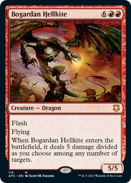 Image for Bogardan Hellkite (Commander: Adventures in the Forgotten Realms) (115) - Magic: The Gathering