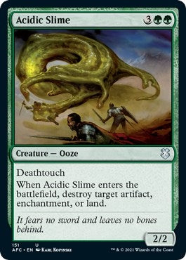 Image for Acidic Slime (Commander: Adventures in the Forgotten Realms) (151) - Magic: The Gathering