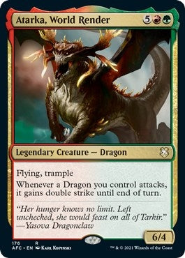 Image for Atarka, World Render (Commander: Adventures in the Forgotten Realms) (176) - Magic: The Gathering