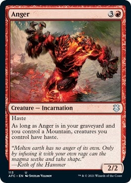 Image for Anger (Commander: Adventures in the Forgotten Realms) (113) - Magic: The Gathering