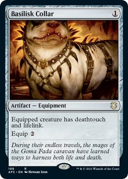 Image for Basilisk Collar (Commander: Adventures in the Forgotten Realms) (199) - Magic: The Gathering