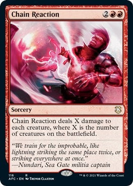 Image for Chain Reaction (Commander: Adventures in the Forgotten Realms) (116) - Magic: The Gathering