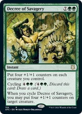 Image for Decree of Savagery (Commander: Adventures in the Forgotten Realms) (156) - Magic: The Gathering