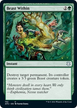 Image for Beast Within (Commander: Adventures in the Forgotten Realms) (152) - Magic: The Gathering