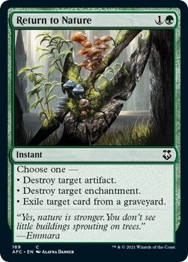 Image for Return to Nature (Commander: Adventures in the Forgotten Realms) (169) - Magic: The Gathering