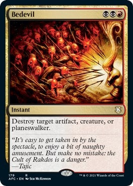 Image for Bedevil (Commander: Adventures in the Forgotten Realms) (179) - Magic: The Gathering
