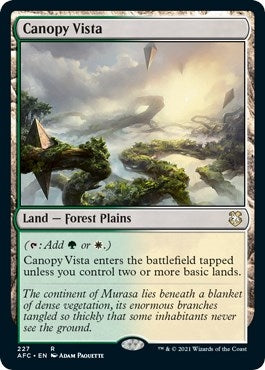 Image for Canopy Vista (Commander: Adventures in the Forgotten Realms) (227) - Magic: The Gathering