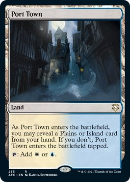 Image for Port Town (Commander: Adventures in the Forgotten Realms) (255) - Magic: The Gathering