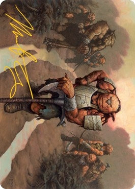 Image for Hobgoblin Bandit Lord Art Card (Gold-Stamped Signature) (Art Series: Adventures in the Forgotten Realms) (30) - Magic: The Gathering