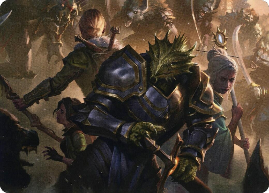 Image for You Come to the Gnoll Camp Art Card (Art Series: Adventures in the Forgotten Realms) (42) - Magic: The Gathering