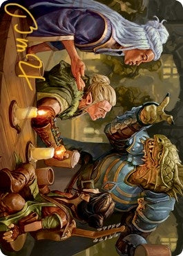 Image for You Meet in a Tavern Art Card (Gold-Stamped Signature) (Art Series: Adventures in the Forgotten Realms) (49) - Magic: The Gathering