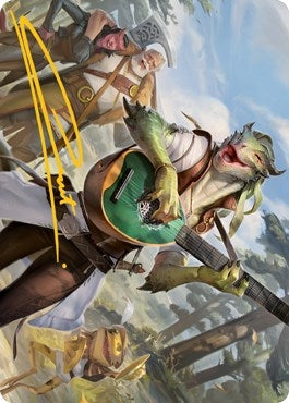 Image for Wandering Troubadour Art Card (Gold-Stamped Signature) (Art Series: Adventures in the Forgotten Realms) (64) - Magic: The Gathering