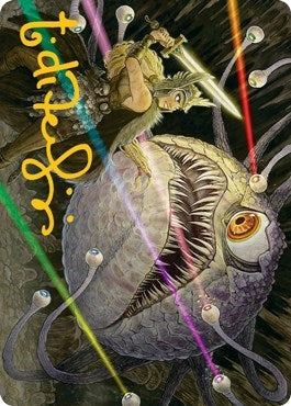 Image for Hive of the Eye Tyrant Art Card (Gold-Stamped Signature) (Art Series: Adventures in the Forgotten Realms) (53) - Magic: The Gathering