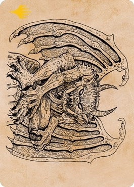 Image for Cloister Gargoyle (Showcase) Art Card (Gold-Stamped) (Art Series: Adventures in the Forgotten Realms) (65) - Magic: The Gathering