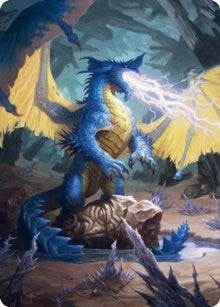 Image for Blue Dragon Art Card (Art Series: Adventures in the Forgotten Realms) (73) - Magic: The Gathering