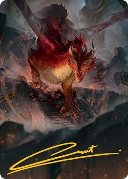 Image for Red Dragon Art Card (Gold-Stamped Signature) (Art Series: Adventures in the Forgotten Realms) (81) - Magic: The Gathering