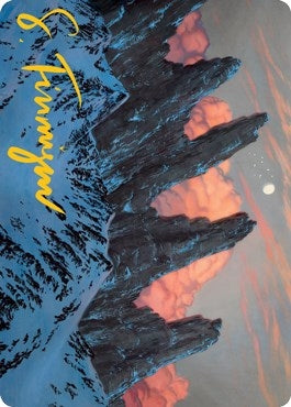 Image for Mountain (59/81) Art Card (Gold-Stamped Signature) (Art Series: Adventures in the Forgotten Realms) (59) - Magic: The Gathering